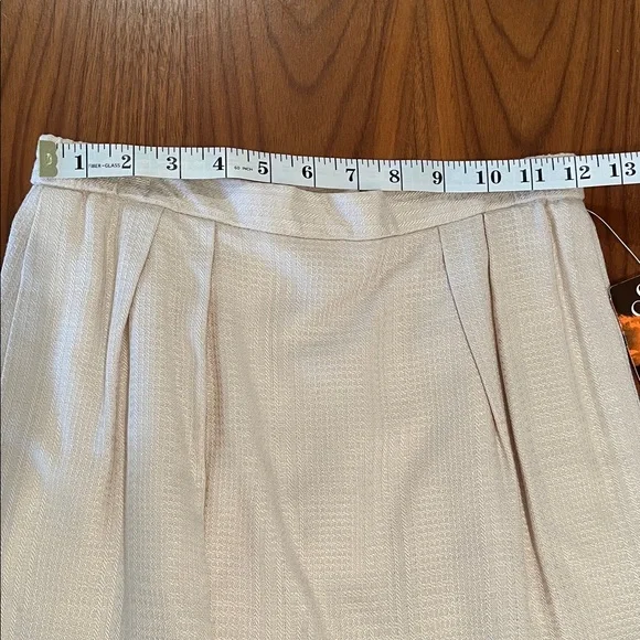 NWT Saville Suit Skirt & Blazer Classic Business Style Beige/Cream 6P Vintage - Picture 12 of 16